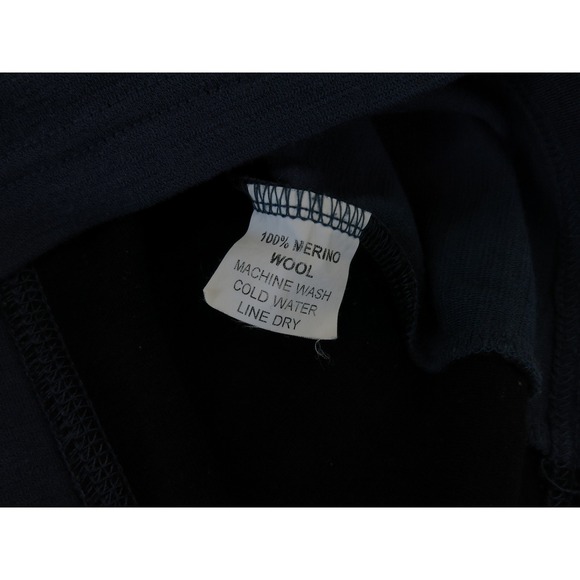 Ibex Merino Wool Cycling Jersey Mens XL Blue Long Sleeve 1/4 Zip Bike Shirt - Picture 3 of 10